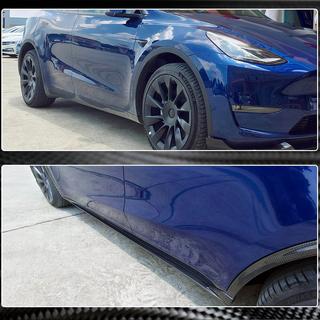 Protectii praguri V2 (2020-2025, Carbon) foto 4