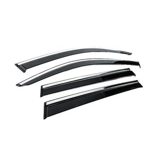 Deflectoare geamuri cu ornament cromat Niken Luxury (4 buc) foto 3