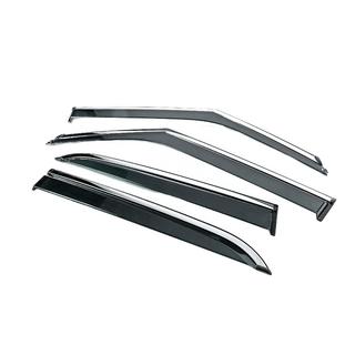 Deflectoare geamuri cu ornament cromat Niken Luxury (4 buc) foto 2