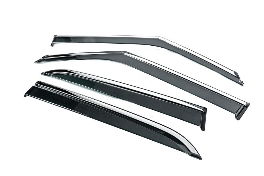 Chevrolet Blazer 2018-2023 Deflectoare geamuri cu ornament cromat Niken Luxury (4 buc) Foto 2