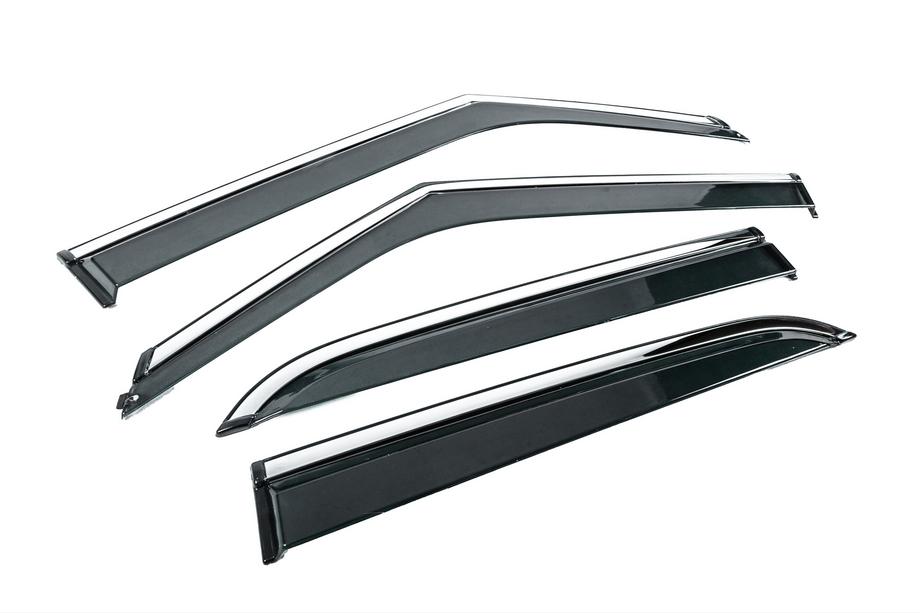 Chevrolet Blazer 2018-2023 Deflectoare geamuri cu ornament cromat Niken Luxury (4 buc) Foto 3