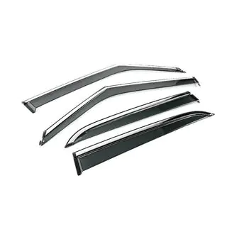 Deflectoare geamuri cu ornament cromat Niken Luxury (4 buc) Chevrolet Trailblazer 2020- foto 3