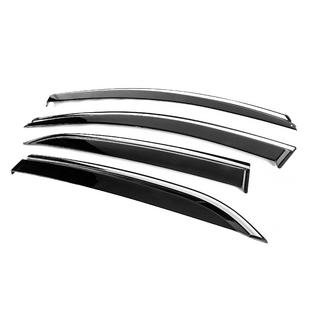 Deflectoare geamuri cu ornament cromat Niken Luxury (4 buc) foto 2