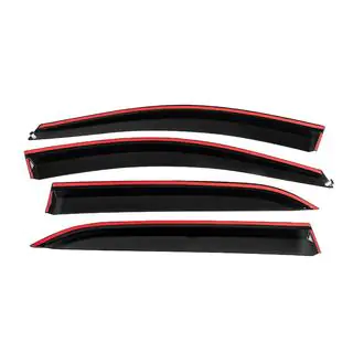 Deflectoare geamuri cu ornament cromat Niken Luxury (4 buc) foto 4