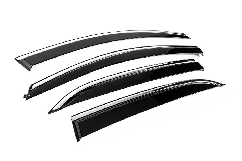 Chevrolet Equinox 2018-2025 Deflectoare geamuri cu ornament cromat Niken Luxury (4 buc) Foto 3
