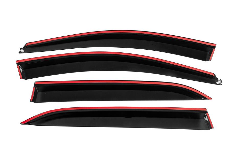 Chevrolet Equinox 2018-2025 Deflectoare geamuri cu ornament cromat Niken Luxury (4 buc) Foto 4