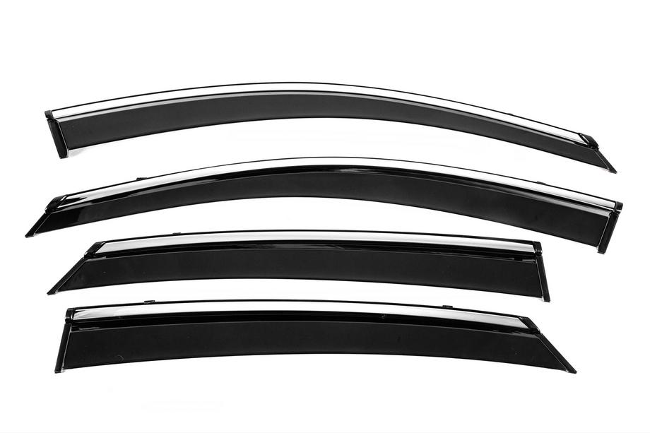 Hyundai Sonata DN8 2020- Deflectoare geamuri cu ornament cromat Niken Luxury (4 buc) Foto 1