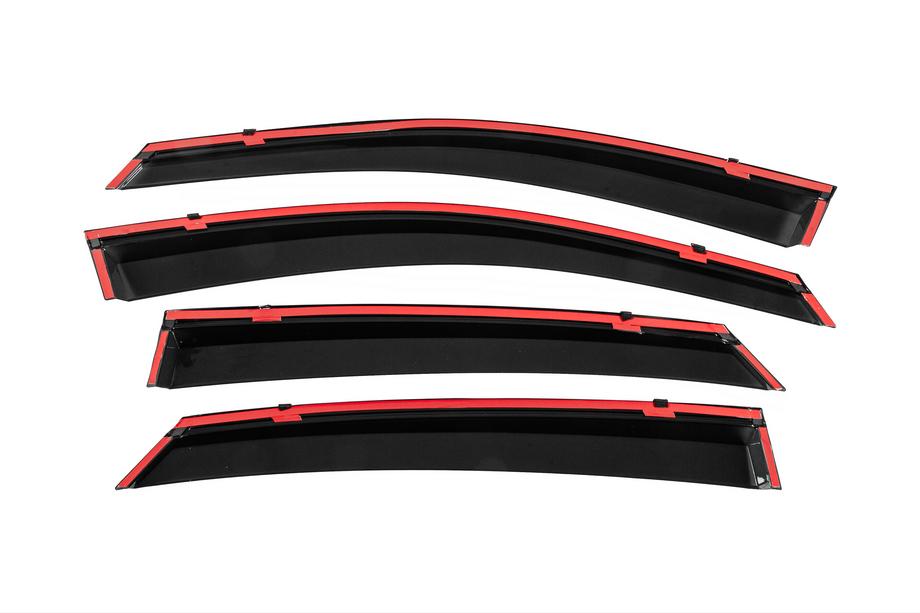 Hyundai Sonata DN8 2020- Deflectoare geamuri cu ornament cromat Niken Luxury (4 buc) Foto 4