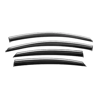 Deflectoare geamuri cu ornament cromat Niken Luxury (4 buc) foto 1