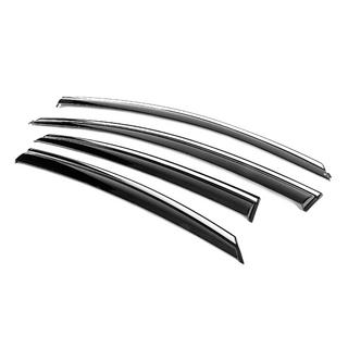 Deflectoare geamuri cu ornament cromat Niken Luxury (4 buc) Hyundai Sonata LF 2014-2019 foto 2