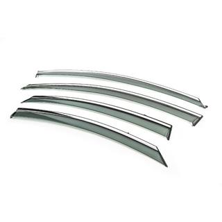 Deflectoare geamuri cu ornament cromat Niken Luxury (4 buc) Hyundai Sonata YF 2010-2014 foto 2