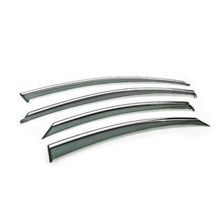 Deflectoare geamuri cu ornament cromat Niken Luxury (4 buc) Hyundai Sonata YF 2010-2014 foto 3