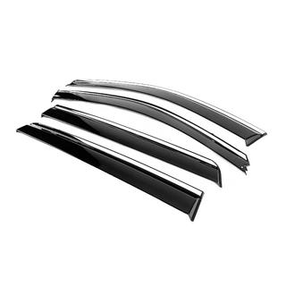 Deflectoare geamuri cu ornament cromat Niken Luxury (4 buc) Hyundai Santa Fe 2 2006-2012 foto 2
