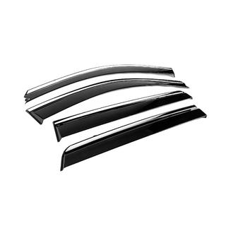 Deflectoare geamuri cu ornament cromat Niken Luxury (4 buc) Hyundai Santa Fe 2 2006-2012 foto 3