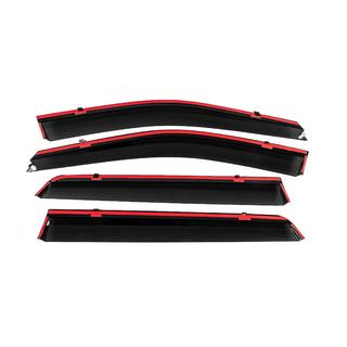 Deflectoare geamuri cu ornament cromat Niken Luxury (4 buc) Hyundai Santa Fe 2 2006-2012 foto 4