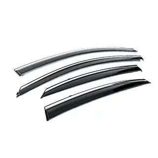 Deflectoare geamuri cu ornament cromat Niken Luxury (4 buc) Hyundai Accent 2017-2023 foto 3