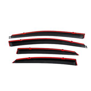 Deflectoare geamuri cu ornament cromat Niken Luxury (4 buc) foto 4