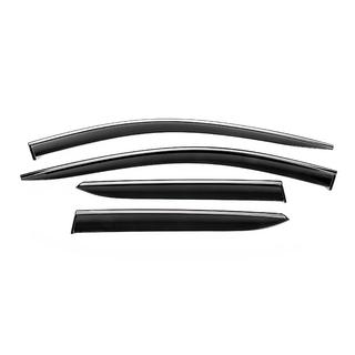 Deflectoare geam cu ornament cromat Niken Luxury (2021-2023, 4 buc)