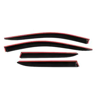 Deflectoare geam cu ornament cromat Niken Luxury (2021-2023, 4 buc) foto 4