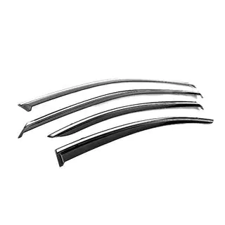 Deflectoare geamuri cu ornament cromat Niken Luxury (4 buc) foto 3