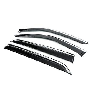 Deflectoare geamuri cu ornament cromat Niken Luxury (4 buc) foto 2