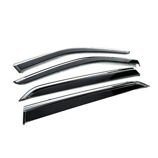 Deflectoare geamuri cu ornament cromat Niken Luxury (4 buc) foto 3