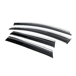 Deflectoare geamuri cu ornament cromat Niken Luxury (4 buc) foto 2