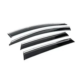 Deflectoare geamuri cu ornament cromat Niken Luxury (4 buc) foto 3