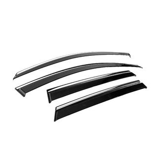 Deflectoare geamuri cu ornament cromat Niken Luxury (4 buc) foto 3