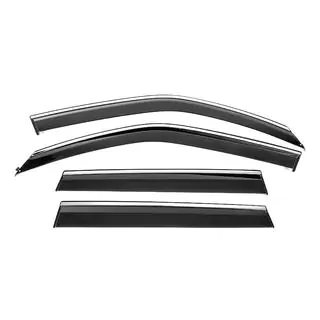 Deflectoare geamuri cu ornament cromat Niken Luxury (4 buc) foto 1