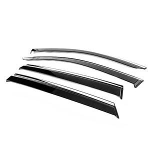 Deflectoare geamuri cu ornament cromat Niken Luxury (4 buc) Subaru Outback 2019- foto 2