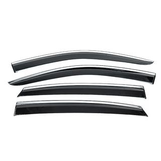 Deflectoare geamuri cu ornament cromat Niken Luxury (4 buc) foto 1