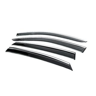 Deflectoare geamuri cu ornament cromat Niken Luxury (4 buc) foto 2