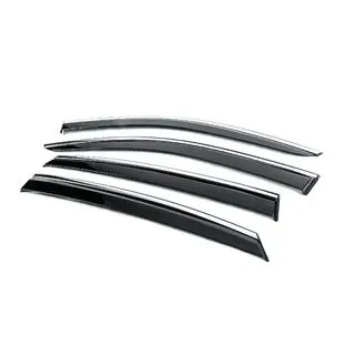 Deflectoare geamuri cu ornament cromat Niken Luxury (4 buc) foto 2
