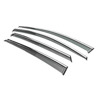 Deflectoare geamuri cu ornament cromat Niken Luxury (4 buc) foto 2