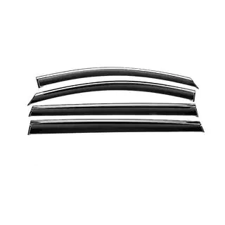 Deflectoare geamuri cu ornament cromat Niken Luxury (4 buc) foto 1