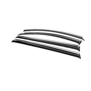 Deflectoare geamuri cu ornament cromat Niken Luxury (4 buc) foto 2