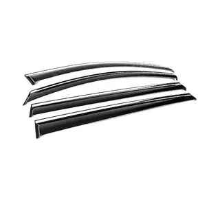 Deflectoare geamuri cu ornament cromat Niken Luxury (4 buc) foto 3