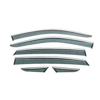 Deflectoare geamuri cu ornament cromat Niken Luxury (6 buc) foto 1