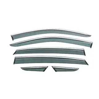 Deflectoare geamuri cu ornament cromat Niken Luxury (6 buc) foto 1