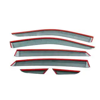 Deflectoare geamuri cu ornament cromat Niken Luxury (6 buc) foto 4