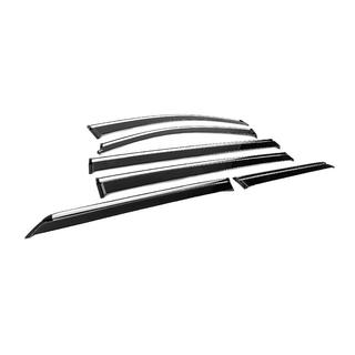 Deflectoare geamuri cu ornament cromat Niken Luxury (6 buc) Toyota Sienna 2010-2020 foto 3