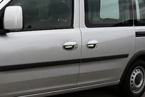 Opel Combo 2002–2012 Capace Manere Cromate cu Contur (2 usi, Otel Inoxidabil) foto 1