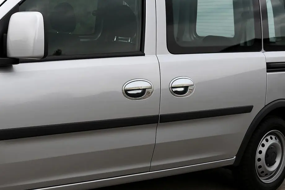 Opel Combo 2002–2012 Capace Manere Cromate cu Contur (2 usi, Otel Inoxidabil) Image
