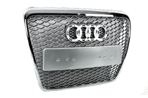 Audi A6 C6 2004-2011 Grila Fata RS-Style (Gri cu Crom) foto 6