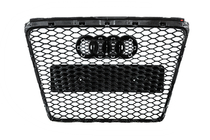 Audi A6 C6 2004-2011 Grila Fata RS-Style (Gri cu Crom) foto 8
