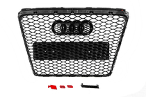 Audi A6 C6 2004-2011 Grila Fata RS-Style (Gri cu Crom) foto 4