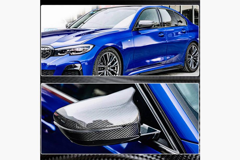 BMW 3 Series G20/G21 2018- Capace Oglinzi M-Look V2 (Carbon) Foto 8