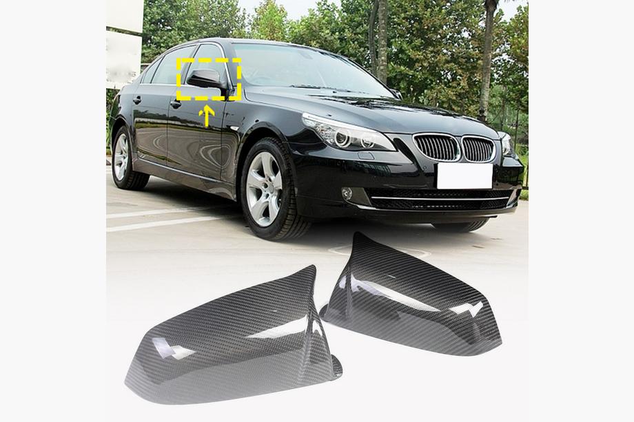 BMW 5 Series E60/E61 2003-2010 Capace Oglinzi (pentru 2007-2010, Carbon) Image