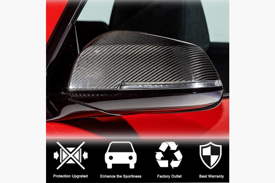 BMW 3 Series F30/F31 2012-2019 Capace Oglinzi (Carbon) Foto 2